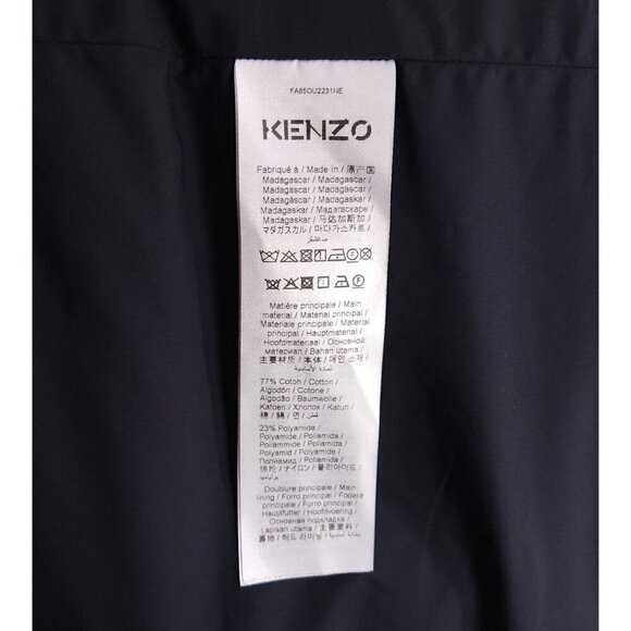 Kenzo Duvet Down Jacket Size L Mens Blue Defect NWT - Picture 15 of 16